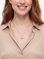 Heart Cut Moissanite Solitaire Necklace